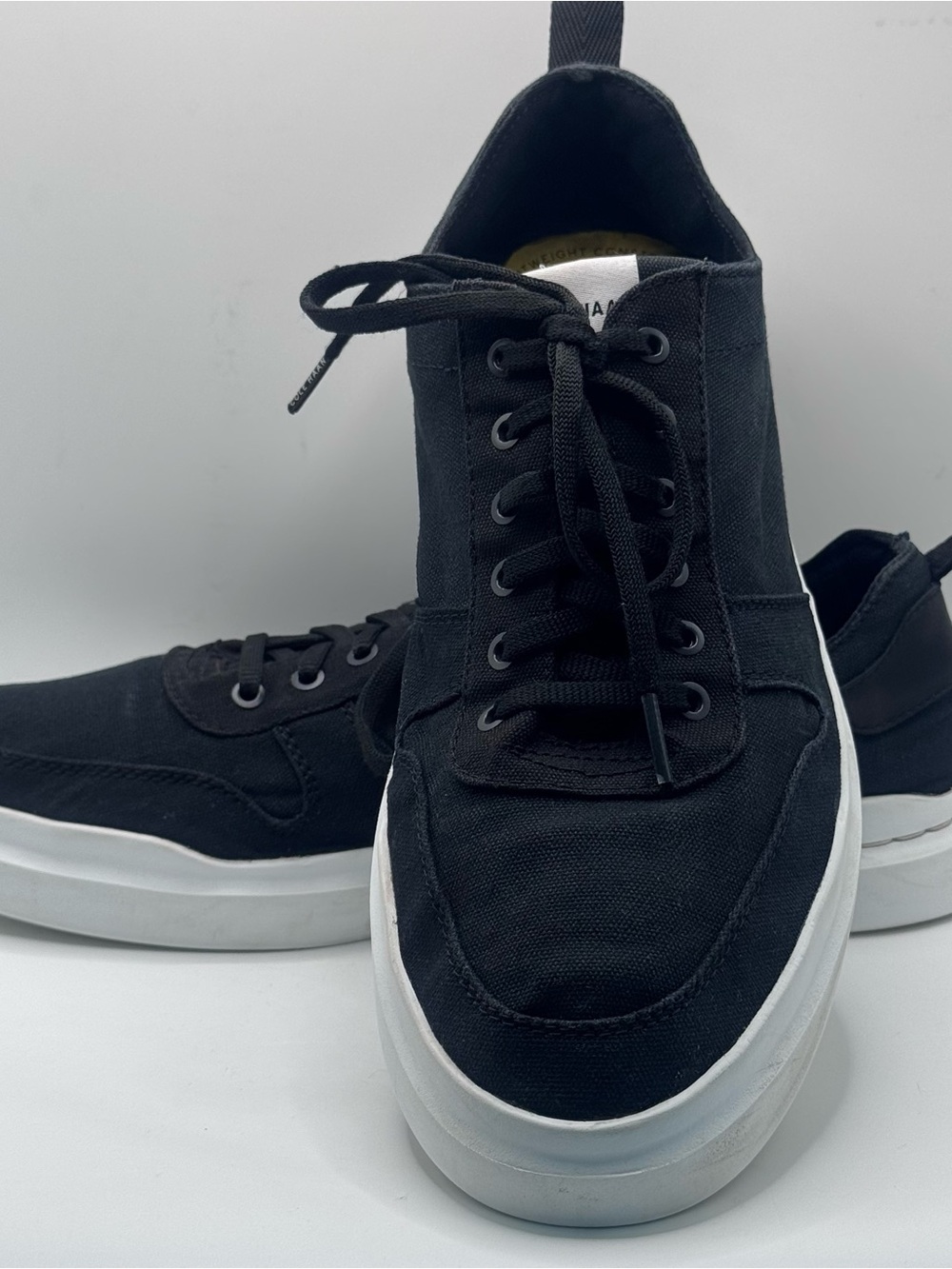 COLE HAAN Men’s Black GrandPro Rally Canvas Court Sneaker, Size 11M, C34741